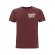 Dragstrip Clothing Ass in the Saddle Face in Wind stone washed burgundy t`shirt